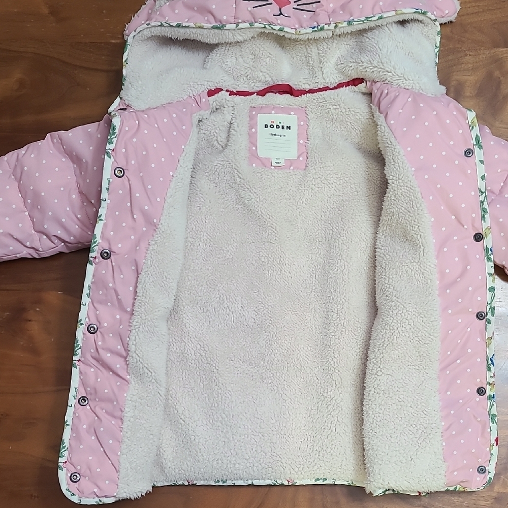 Mini Boden Pink Polka Dot Jacket - Picture 5 of 6